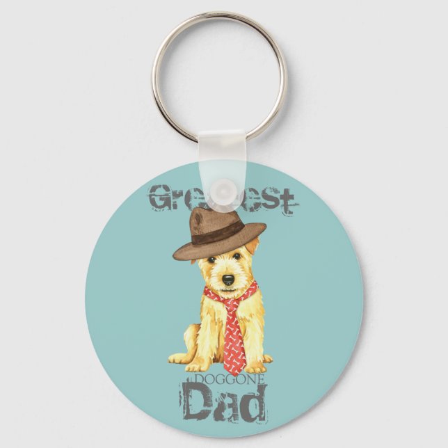 Porte-clés Norfolk Terrier Papa (Recto)