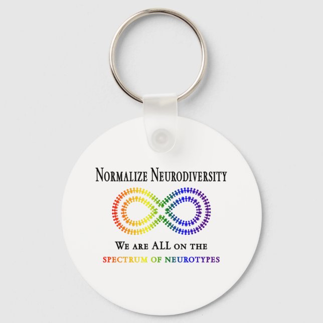 Porte-clés Normaliser la Neurodiversité (Recto)