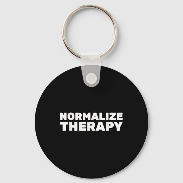 Porte-clés Normaliser la thérapie Fin Stigmatisation Sensibil (Recto)