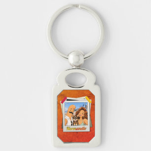Porte-clés Normandie Kek et Ina - Idée Cadeau- effet liège