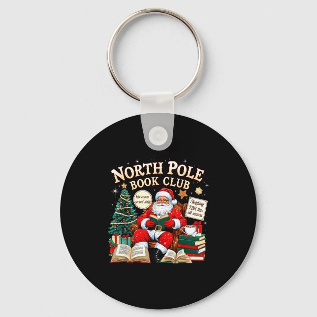 Porte-clés North Le Book Club Cozy Christmas Reading Gift  (Recto)