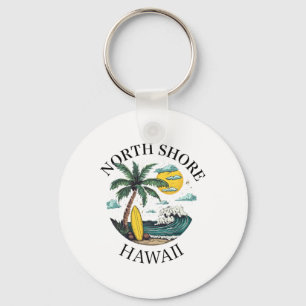 Porte-clés North Shore Oahu Hawaii Souvenir Surf Hawaïen