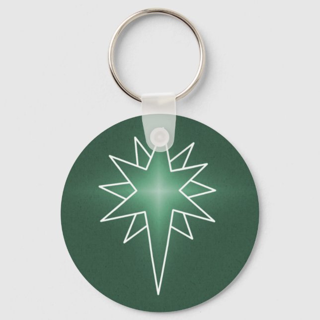 Porte-clés Northern Star Christmas Keychain, Green (Recto)