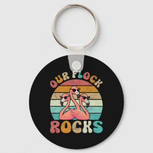 Porte-clés Nos Flock Rocks Flamant rose Correspondant Vacance