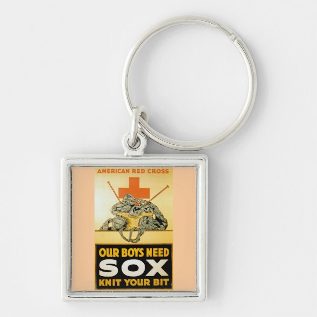 Porte-clés Nos Garçons Ont Besoin De Sox ~ Knit Your Bit (Devant)