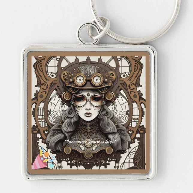 Porte-clés "Nostalgie futuriste" (Devant)