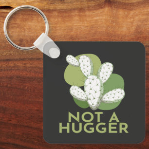 Porte-clés Not A Hugger Cactus Keychain