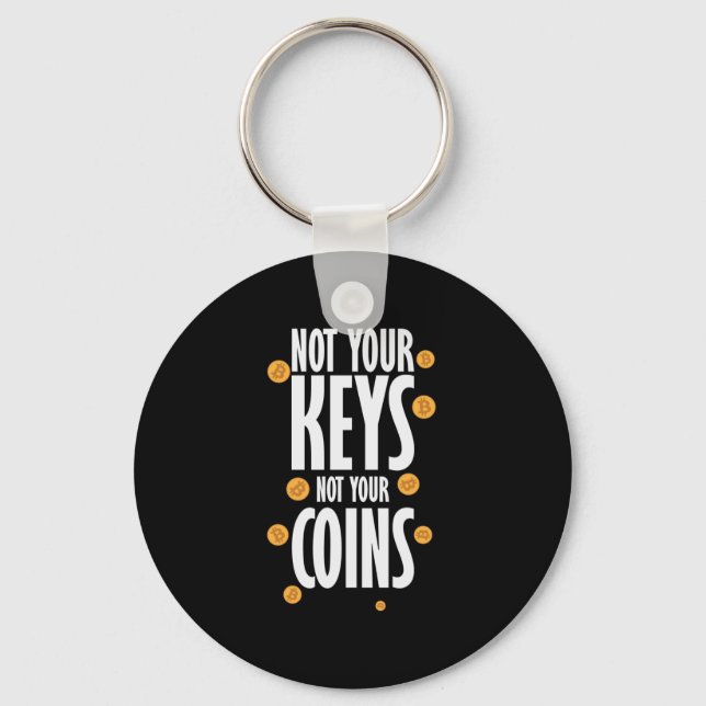 Porte-clés Not your Keys not your Coins Bitcoin (Recto)
