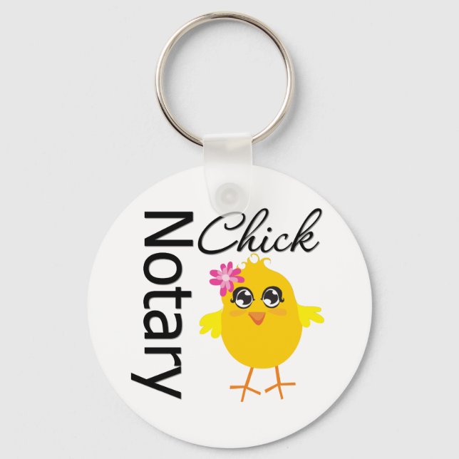 Porte-clés Notary Chick (Recto)