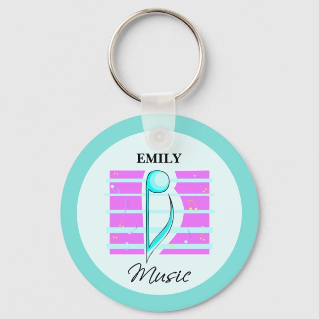 Porte-clés Note de félicitations, Performance musicale (Recto)