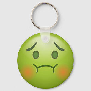 Porte-clés Note de maladie Emoji visage