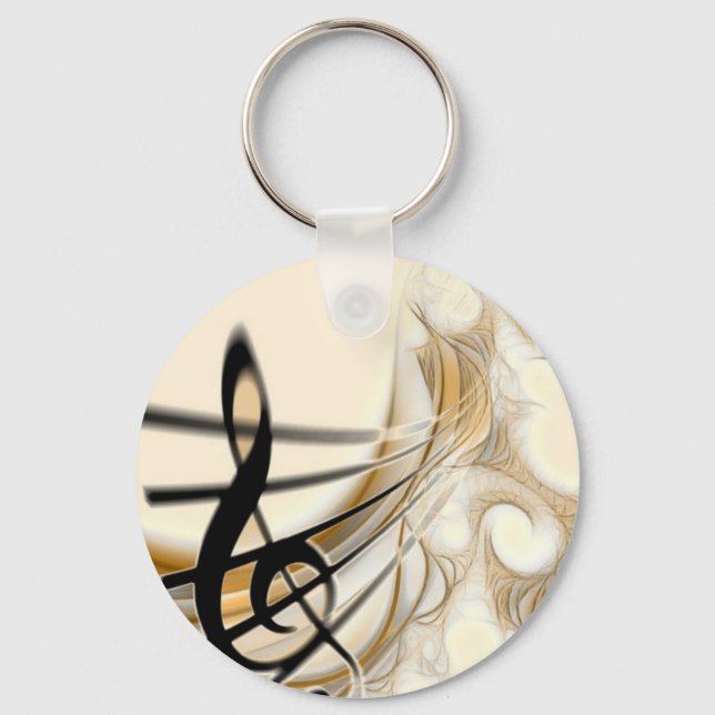 Porte-clés Note musicale élégante (Recto)