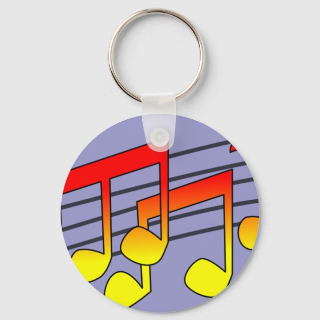Porte-clés Notes de musique (Recto)