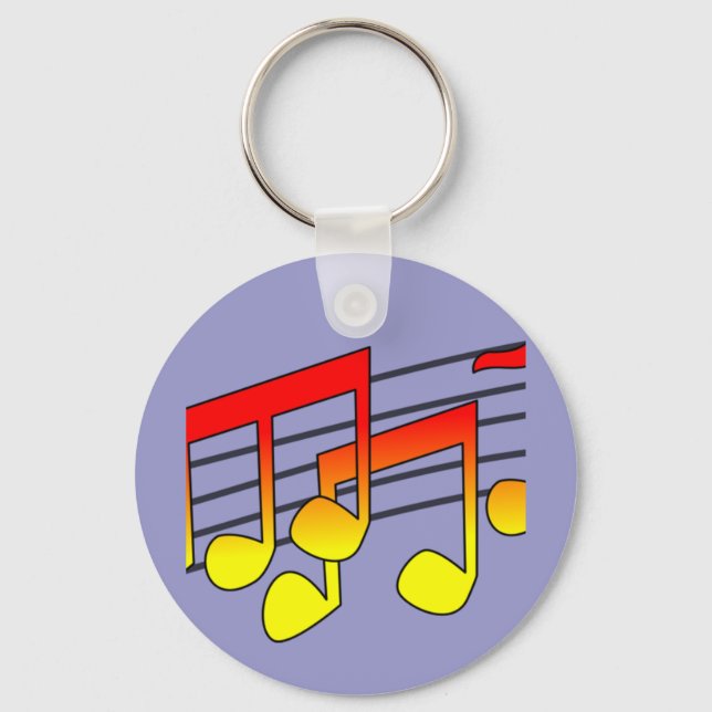 Porte-clés Notes de musique (Recto)
