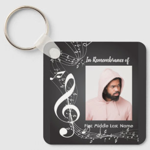 Porte-clés Notes de musique pour souvenir chrétien