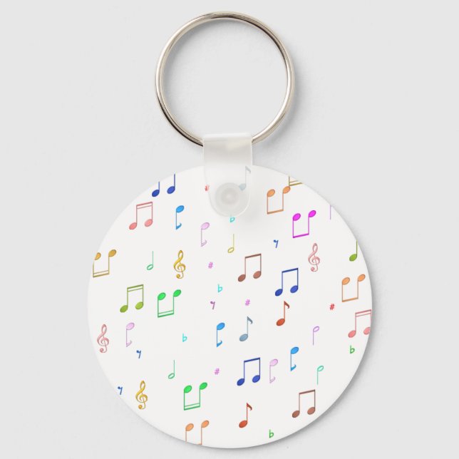 Porte-clés Notes et symboles de musique (Recto)