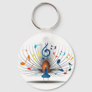 Porte-clés Notes musicales Peecock