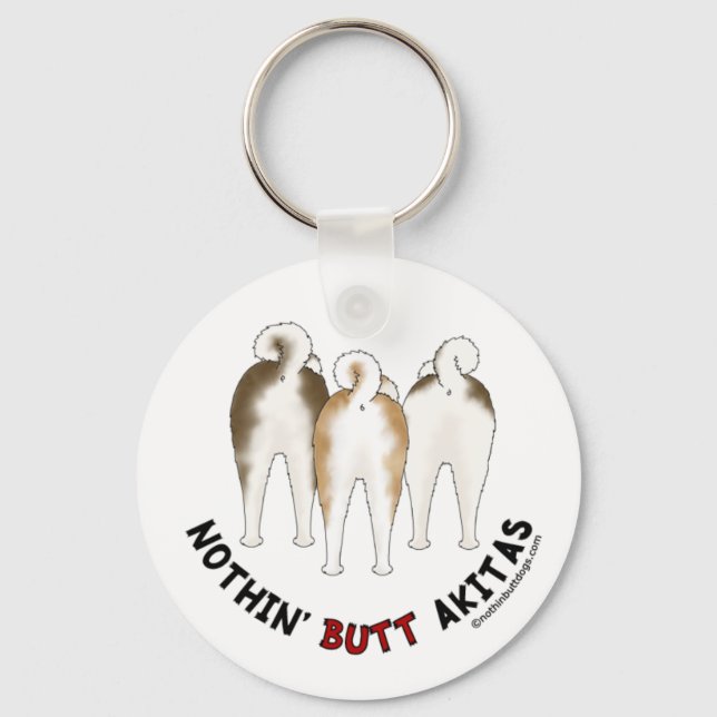 Porte-clés Nothin' Butt Akitas (Recto)