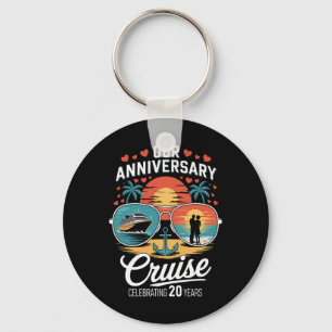 Porte-clés Notre croisière d'anniversaire célébrant 20 ans de