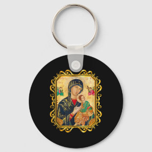 Porte-clés Notre Dame De L'Aide Perpétuelle Béni Mère Mary Ch