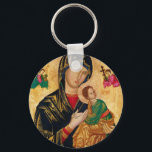 Porte-clés Notre Dame de l'aide perpétuelle icône Vierge Mari<br><div class="desc">L'icône byzantine Vladimir Madonna et l'enfant,  Notre Dame de Perpetual Aide</div>