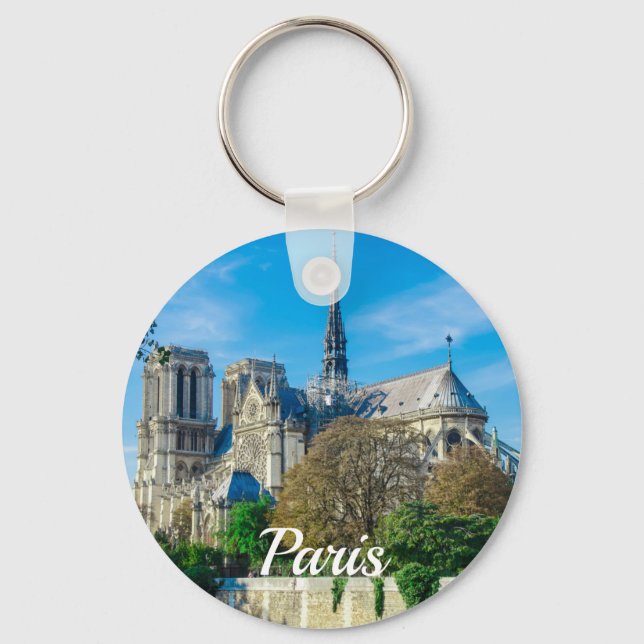 Porte-clés Notre Dame de Paris en France (Recto)