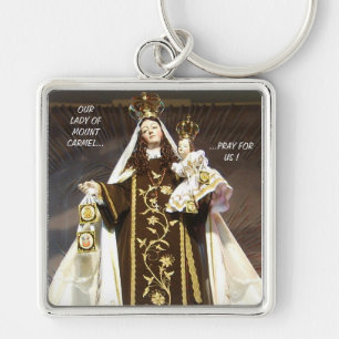 PORTE-CLÉS NOTRE DAME DU MONT CARMEL...PRIE POUR NOUS !
