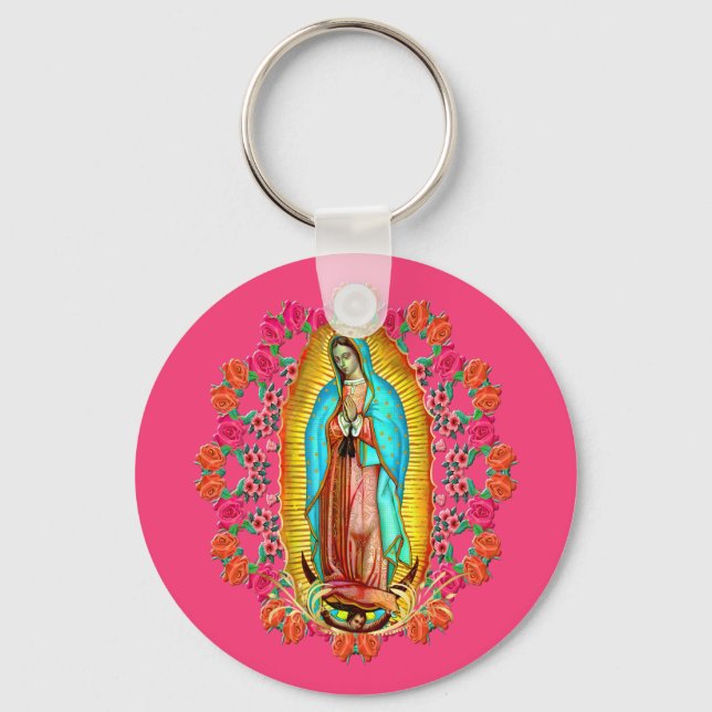 Porte-clés Notre Dame Guadalupe Vierge Marie Catholique Saint (Recto)