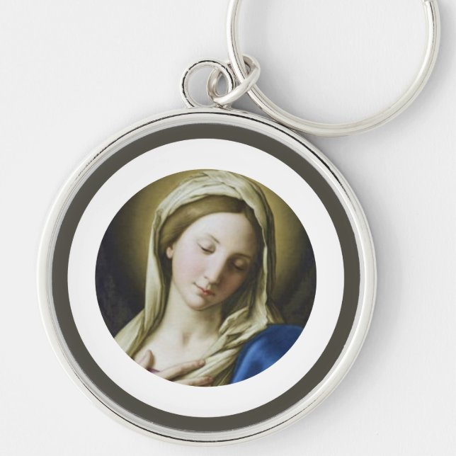 Porte-clés Notre Dame, Vierge Marie, Madonna Keyring (Devant)