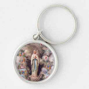 Porte-clés Notre Madame de Lourdes