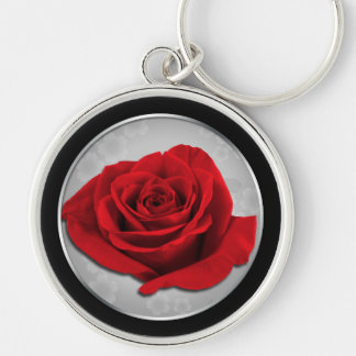 Porte-clés Notre Rose d'Amour - Beau Porte - clé Rose Rouge