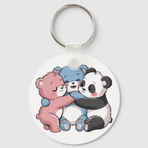Porte-clés Nounours mignons avec Panda