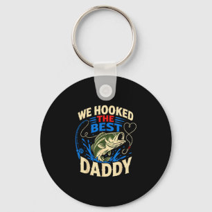 Porte-clés Nous avons pêché le papa modèle de pêche vintage