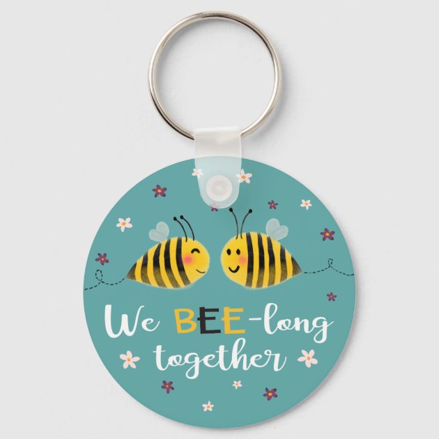 Porte-clés En Peluche Bee Et Creeper - Lot De 2, 10 Et 12 Cm, Coton PP Doux, Cadeau Mignon - 6