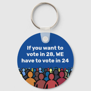 Porte-clés Nous devons voter en 24