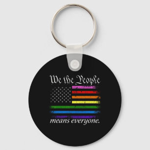 Porte-clés Nous Le Peuple Signifie Tout Le Monde Usa Lgbt Éga