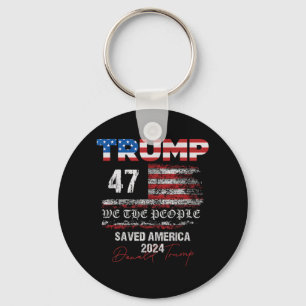 Porte-clés Nous le peuple Trump a sauvé l'Amérique 47 Préside