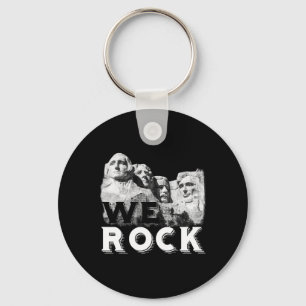 Porte-clés Nous Rock Mont Rushmore Présidents Sculpture Drôle