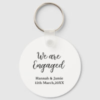 Nous sommes fiancés nom date calligraphystylish