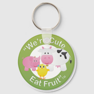 Porte-clés Nous sommes mignons, mangeons des fruits
