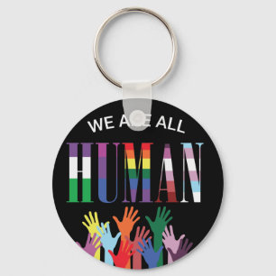 Porte-clés Nous Sommes Toutes Des Mains Colorées Humaines