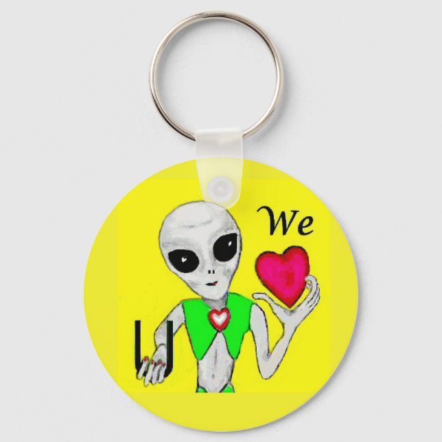 Porte-clés Nous vous remercions - Porte - clé Alien (Recto)