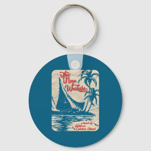 Porte-clés Nouveau bar Tiki de Waikiki style hawaïen rétro an