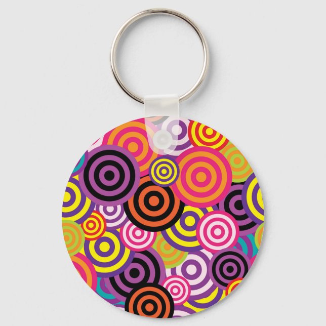 Porte-clés Nouveau cercle art Abstrait (Recto)