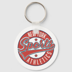Porte-clés nouveau logo sportif athlétique rond classique yor