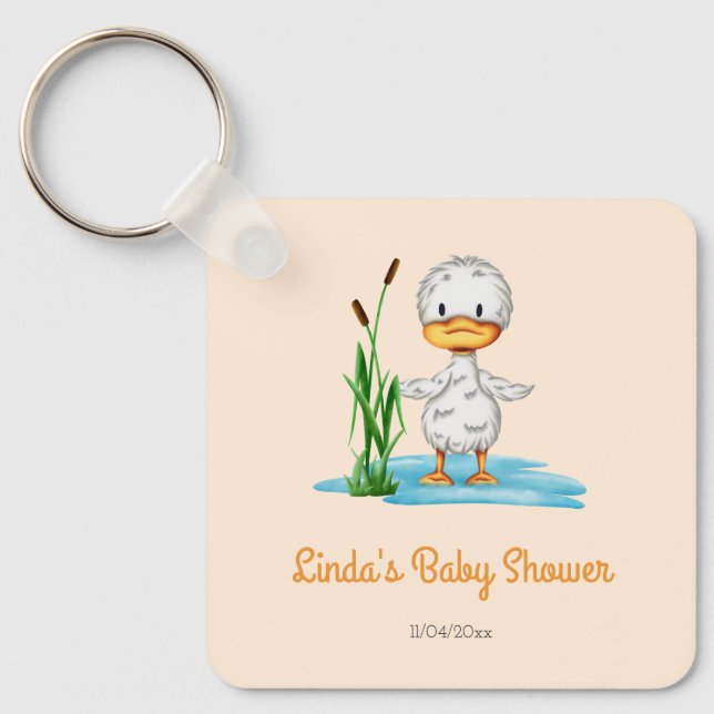 Porte-clés Nouveau Maman Baby shower Duck (Recto)