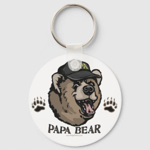 Porte-clés Nouveau moniteur de Fête des pères d'ours Papa