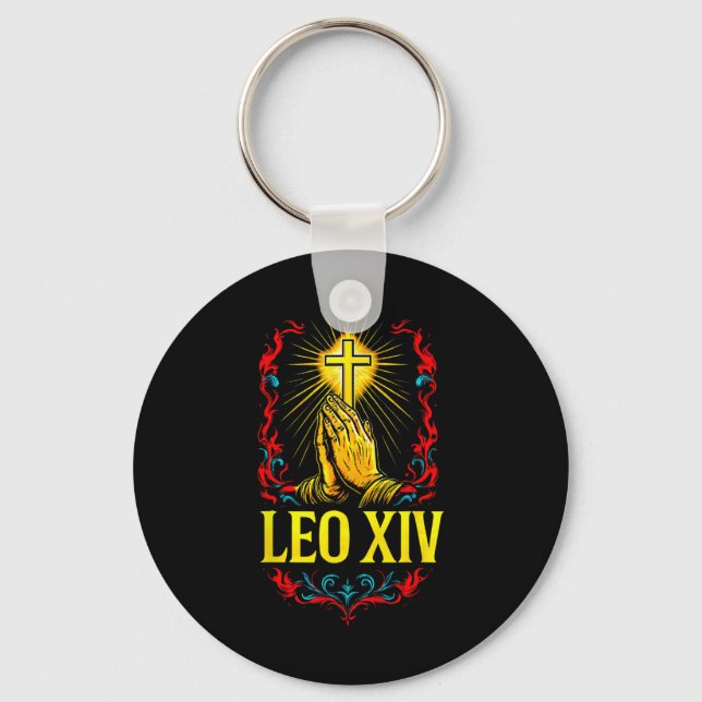 Porte-clés Nouveau Pape Leo Xiv (Recto)