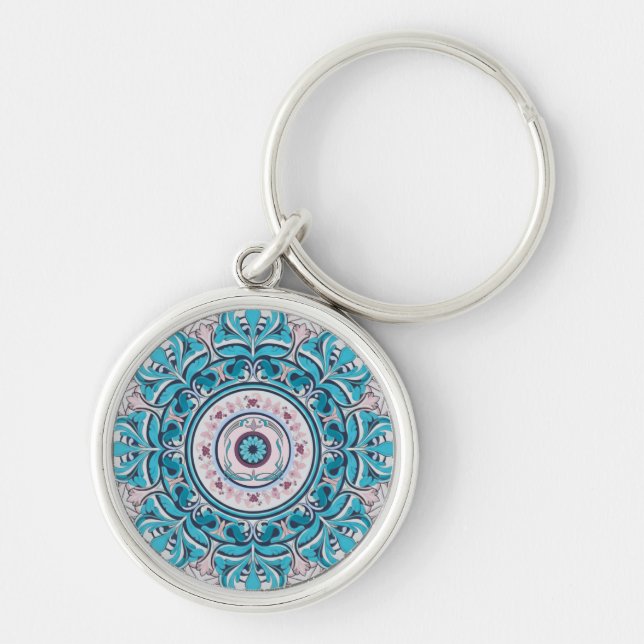 Porte-clés Nouveau Porte - clé Floral Mandala (Devant)