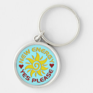 Porte-clés NOUVEAU SOLEIL ÉNERGÉTIQUE   cyan